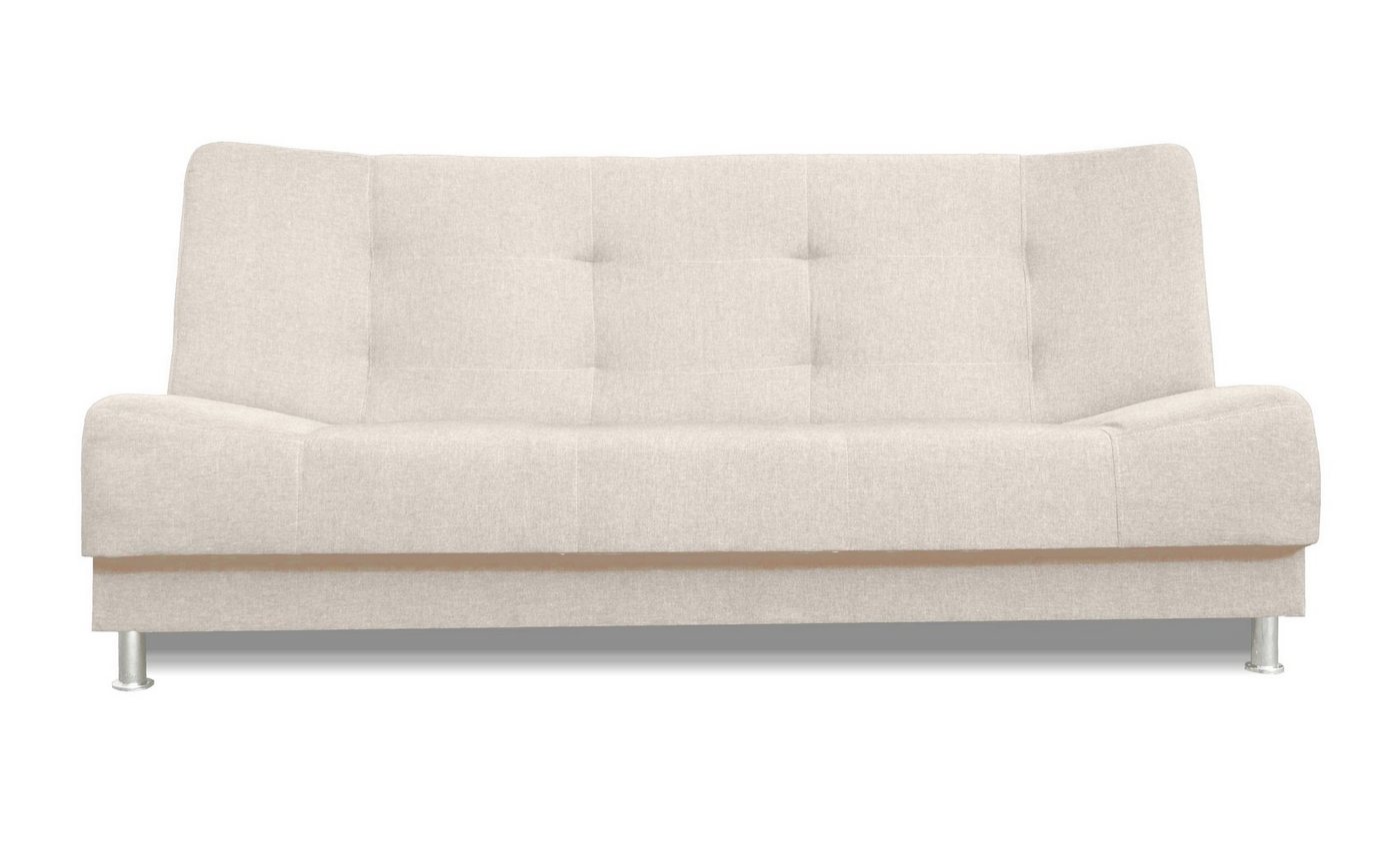 Siblo 3-Sitzer Dreisitzige Couch Vittoria mit Schlaffunktion, Bettzeugbehälter, Dreisitzer-Sofa von Siblo