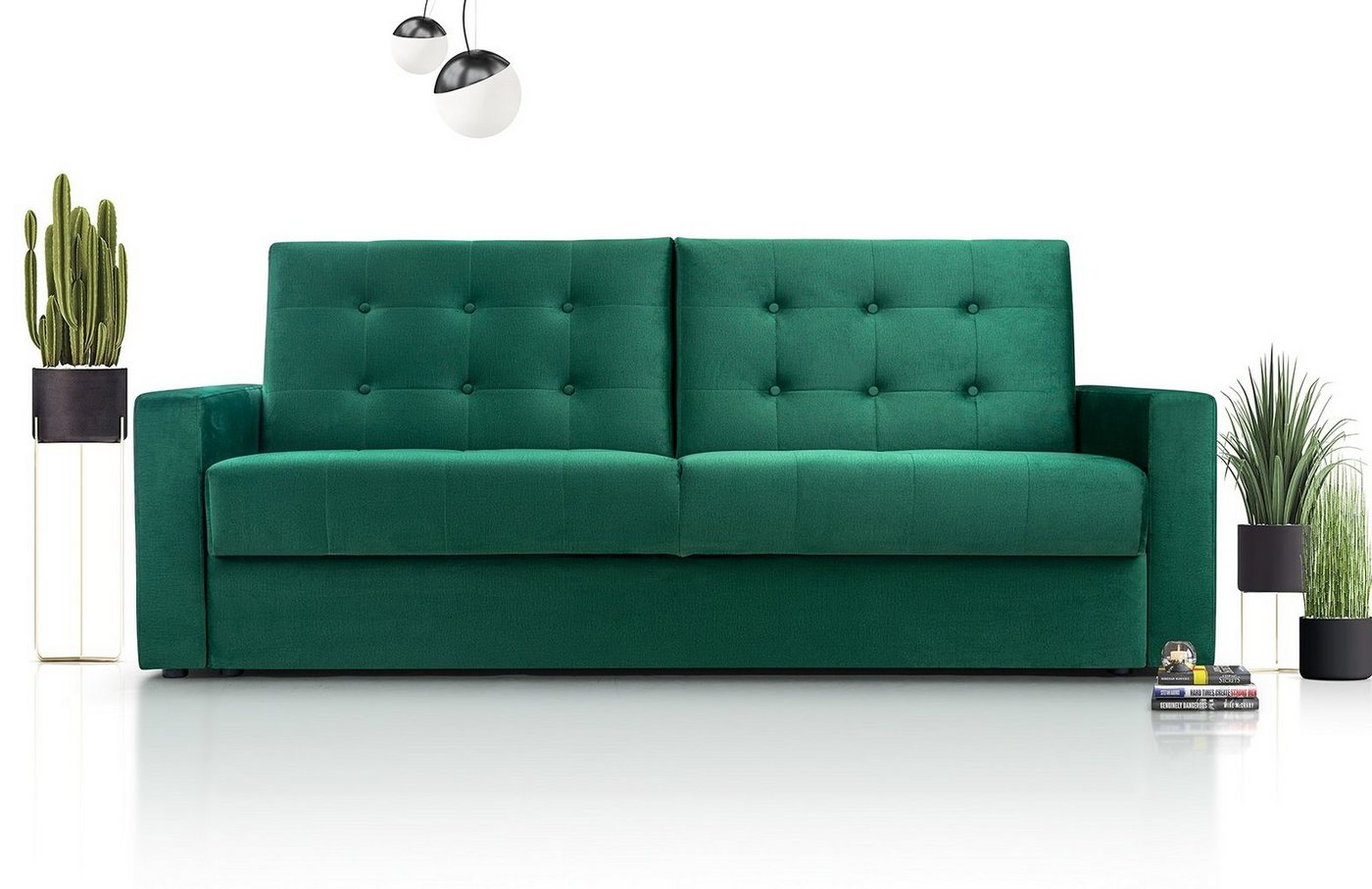 Siblo 3-Sitzer Elegantes Dreisitzer Sofa Adelaida mit Schlaffunktion von Siblo