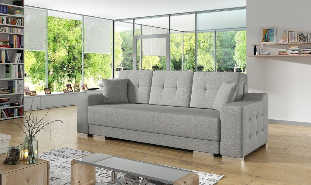 Siblo 3-Sitzer Elegantes Dreisitzer Sofa Malvina mit Schlaffunktion von Siblo