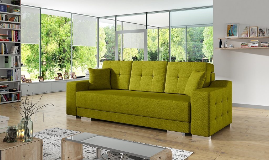 Siblo 3-Sitzer Elegantes Dreisitzer Sofa Malvina mit Schlaffunktion von Siblo