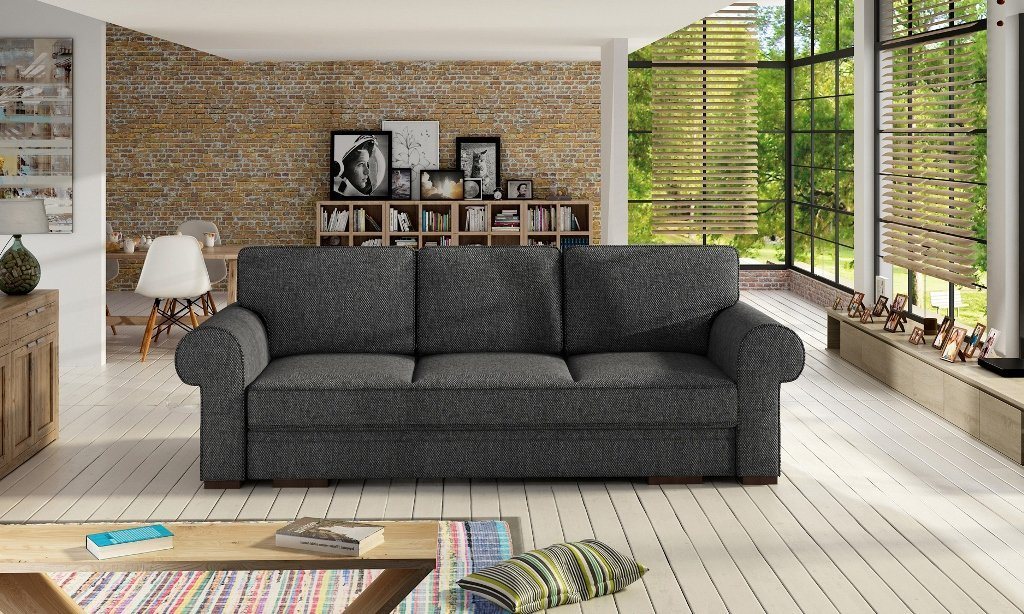 Siblo 3-Sitzer Klassisches Dreisitzer Sofa Evania mit Schlaffunktion von Siblo