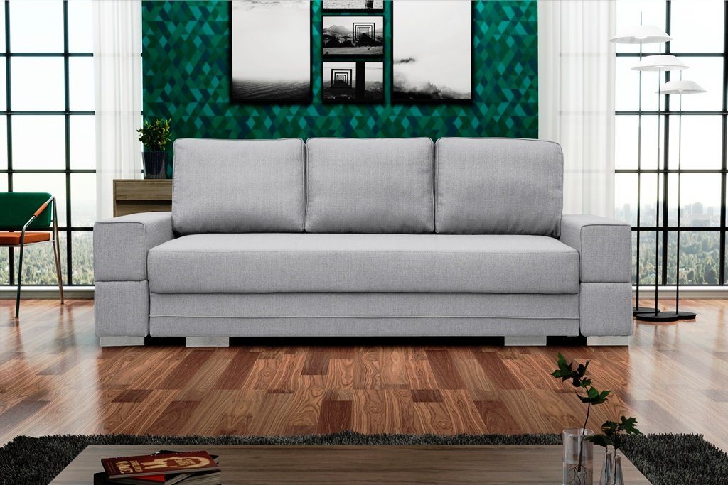 Siblo 3-Sitzer Minimalistisches Dreisitzer Sofa Melania mit Schlaffunktion von Siblo