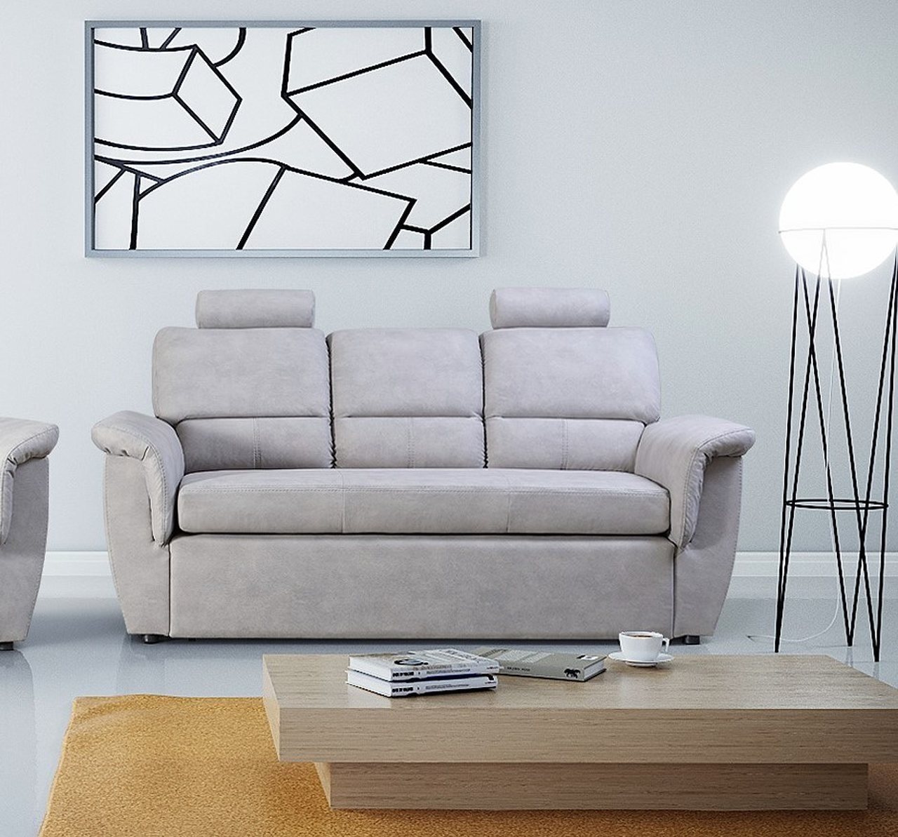 Siblo 3-Sitzer Modernes Dreisitzer Sofa Dayanne mit Schlaffunktion von Siblo
