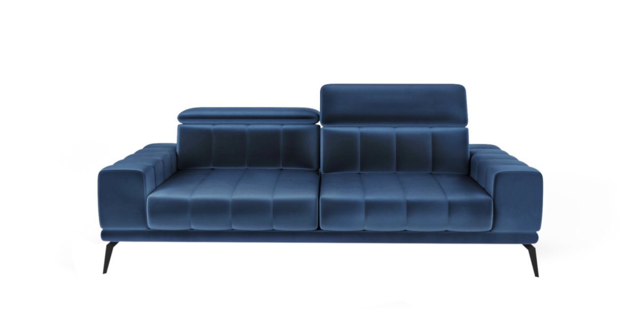 Siblo 3-Sitzer Modernes Dreisitzer Sofa Salvio 3 - 3-Sitzer Sofa - Metallfüße von Siblo