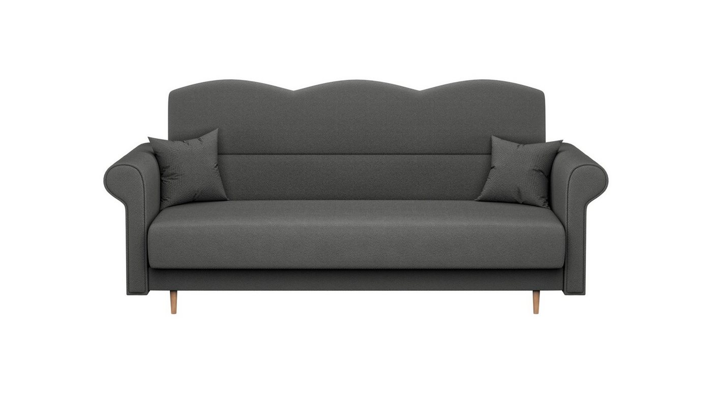 Siblo 3-Sitzer Modernes Dreisitzer Sofa Tiziano 3 mit Schlaffunktion - Bettzeugbehälter - Dreisitzer Sofa von Siblo