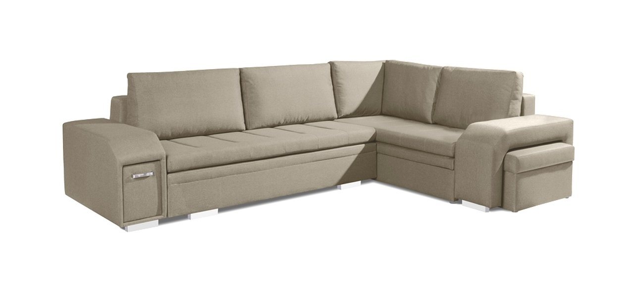 Siblo Ecksofa Ein großes, minimalistisches Ecksofa Adamo mit Schlaffunktion von Siblo