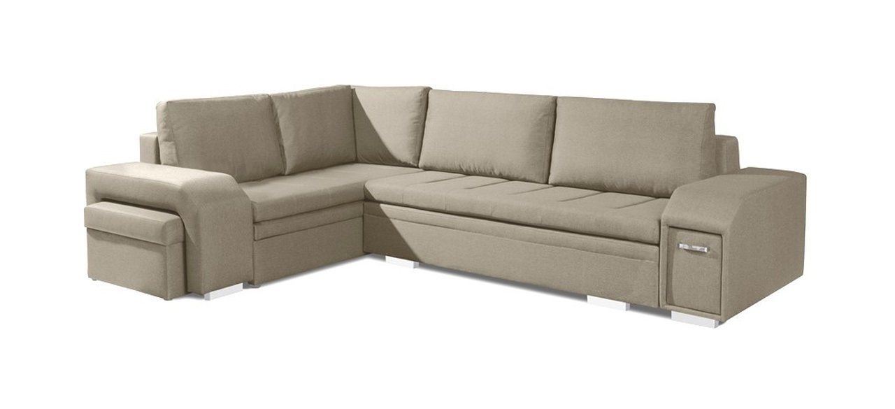 Siblo Ecksofa Ein großes, minimalistisches Ecksofa Adamo mit Schlaffunktion von Siblo