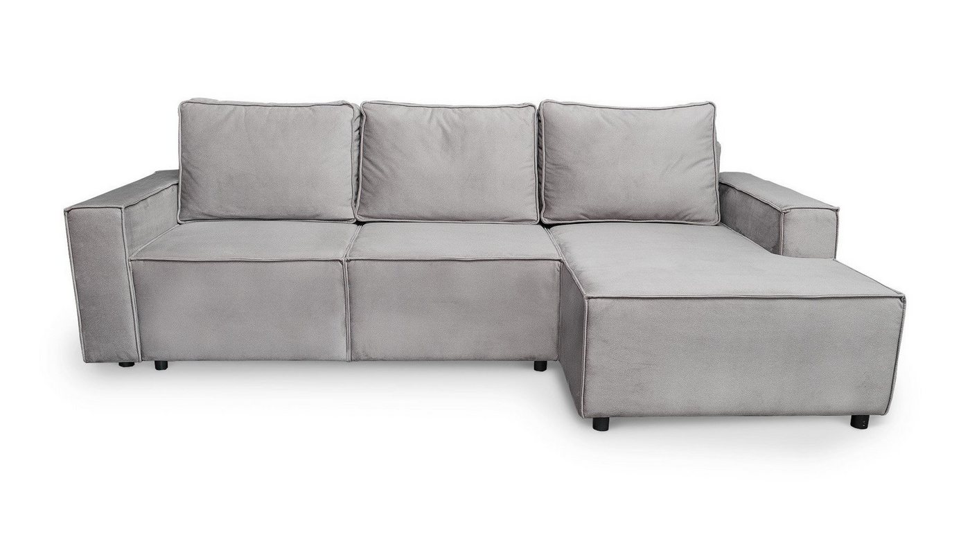 Siblo Ecksofa Ein minimalistisches Ecksofa Armando mit Schlaffunktion - Bettzeugbehälter - bequemes Ecksofa - modernes Wohnzimmer von Siblo