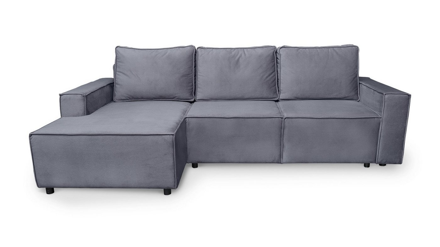 Siblo Ecksofa Ein minimalistisches Ecksofa Armando mit Schlaffunktion - Bettzeugbehälter - bequemes Ecksofa - modernes Wohnzimmer von Siblo