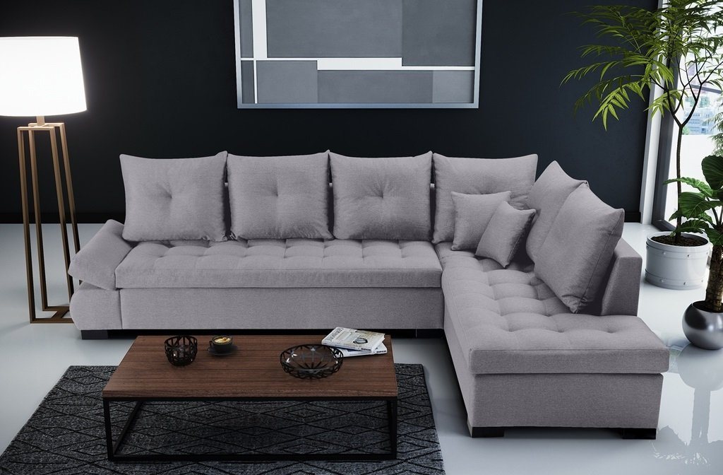 Siblo Ecksofa Geräumiges und elegantes Ecksofa Salvatore von Siblo