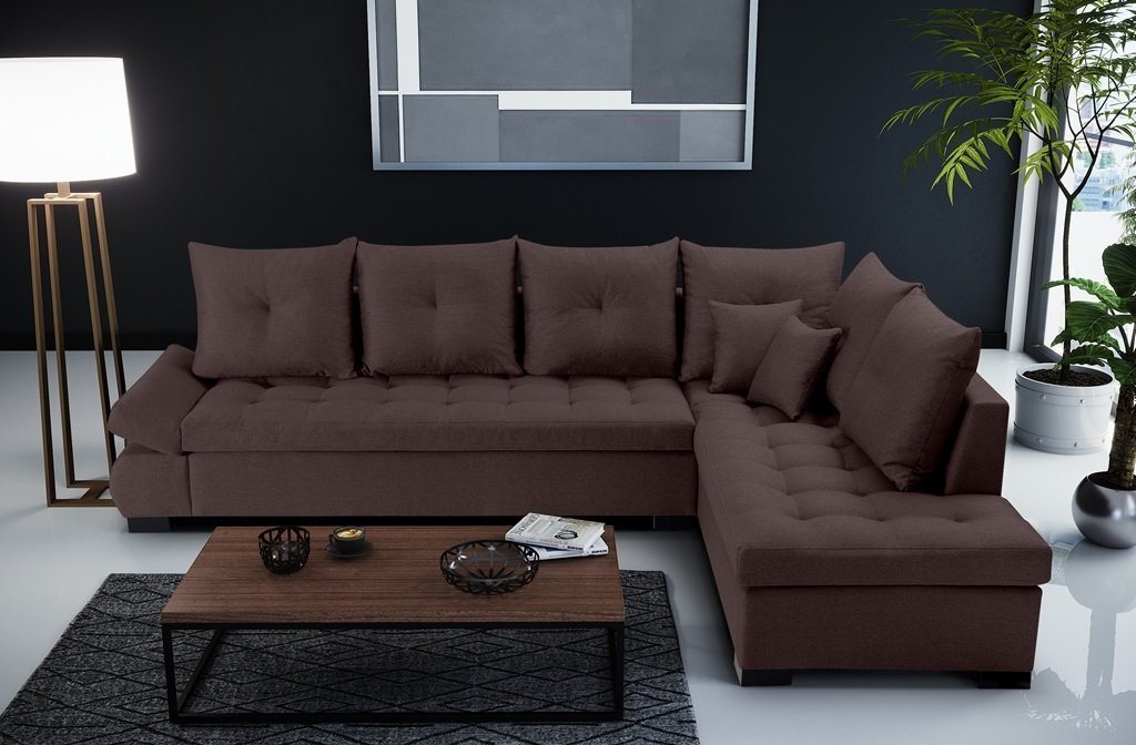 Siblo Ecksofa Geräumiges und elegantes Ecksofa Salvatore von Siblo