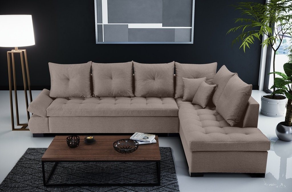 Siblo Ecksofa Geräumiges und elegantes Ecksofa Salvatore von Siblo