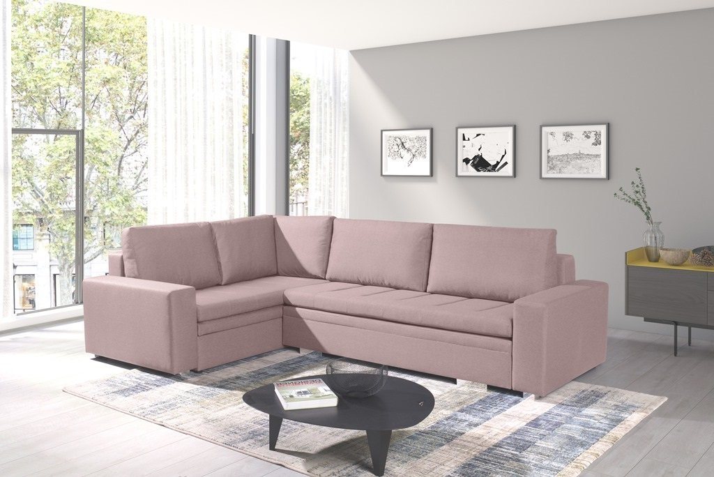 Siblo Ecksofa Modernes Ecksofa Ireneo mit Schlaffunktion von Siblo