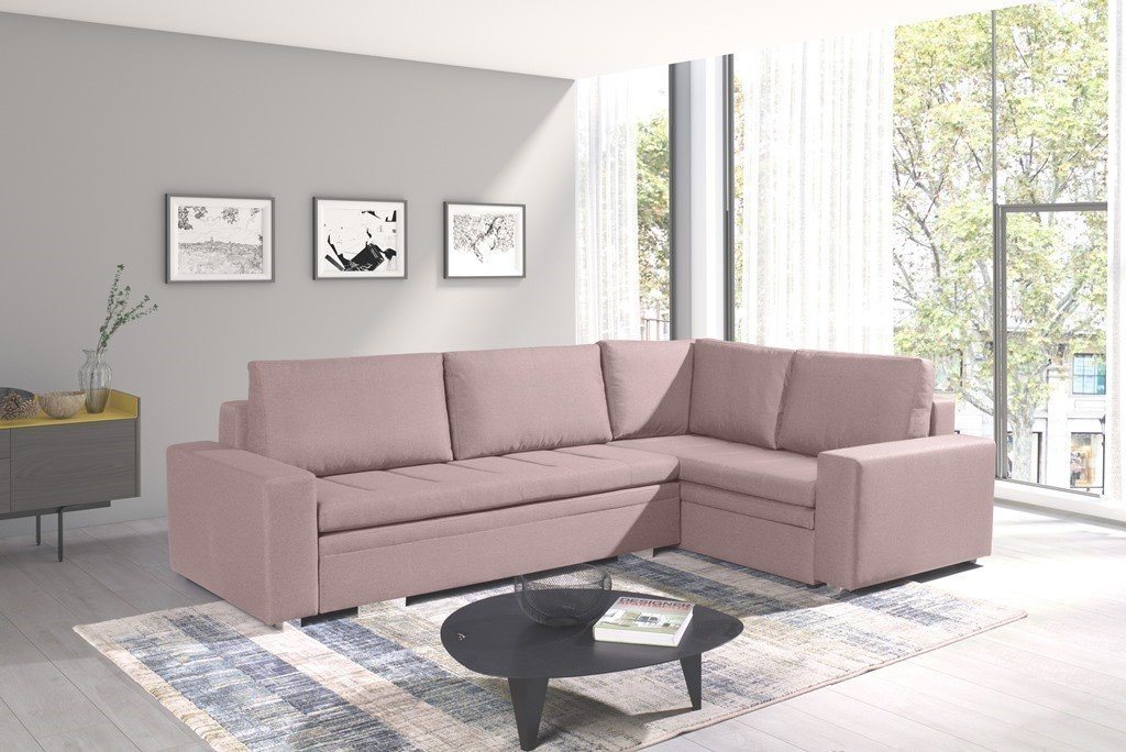 Siblo Ecksofa Modernes Ecksofa Ireneo mit Schlaffunktion von Siblo