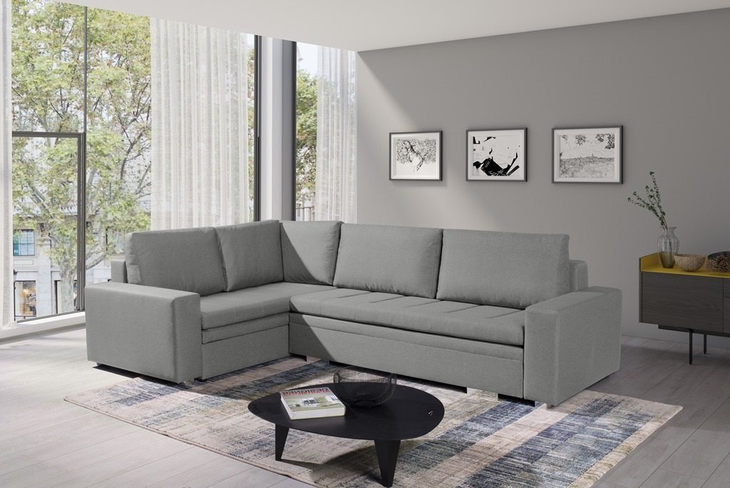 Siblo Ecksofa Modernes Ecksofa Ireneo mit Schlaffunktion von Siblo