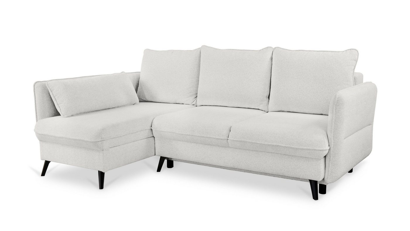 Siblo Ecksofa Nicolas, Modernes Ecksofa mit Bettkasten, Ecksofa mit Schlaffunktion von Siblo