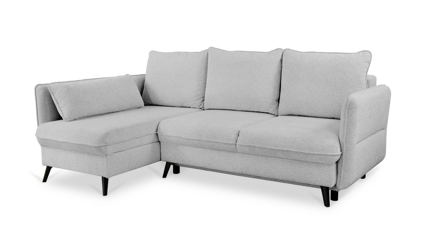 Siblo Ecksofa Nicolas, Modernes Ecksofa mit Bettkasten, Ecksofa mit Schlaffunktion von Siblo