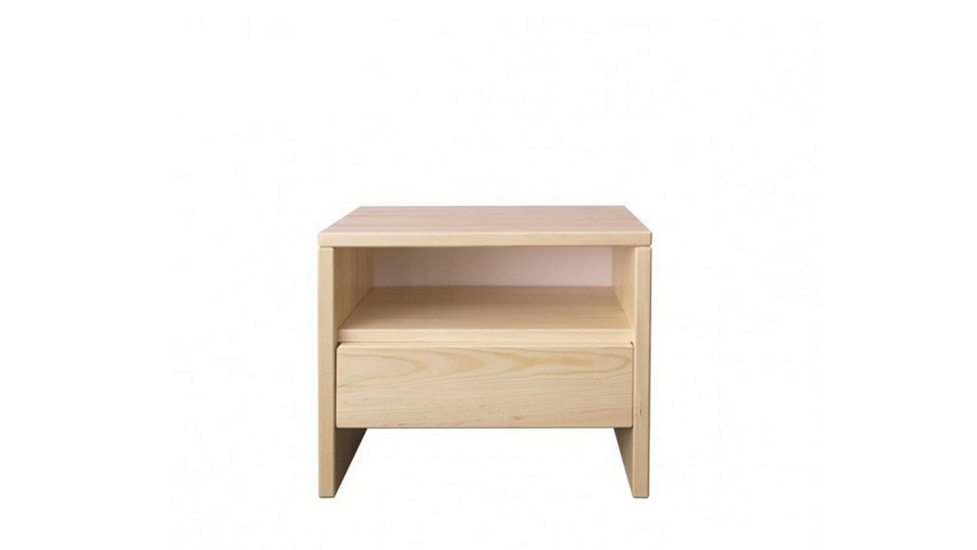 Siblo Nachttisch Minimalistischer Nachttisch Ugo mit Schublade - moderner Nachttisch - Kiefernholz - Schlafzimmer von Siblo