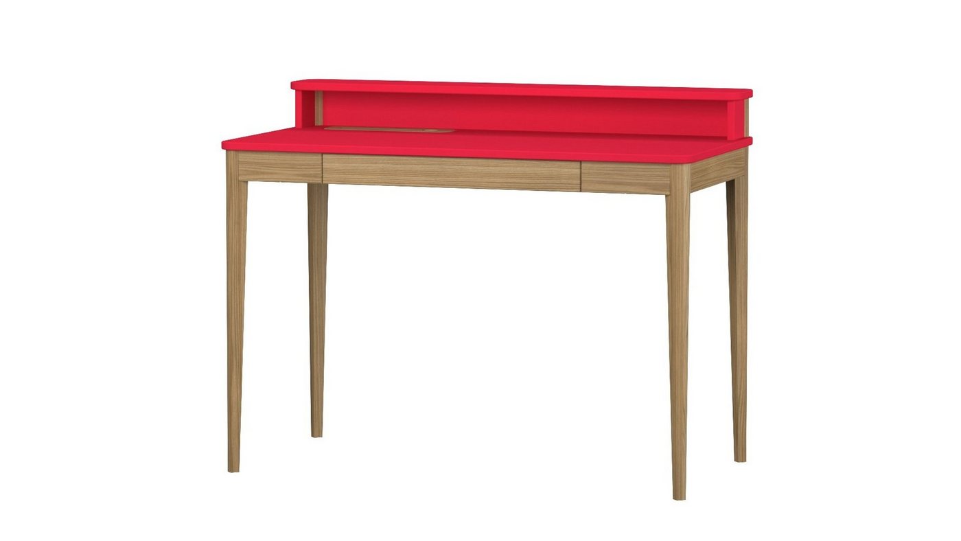 Siblo Schreibtisch Kinderschreibtisch Ashley mit Regal und Schublade - Moderner Schreibtisch - minimalistisches Design - Kinderzimmer - Jugendzimmer - MDF-Platte - Eschenholz (Kinderschreibtisch Ashley mit Regal und Schublade) von Siblo