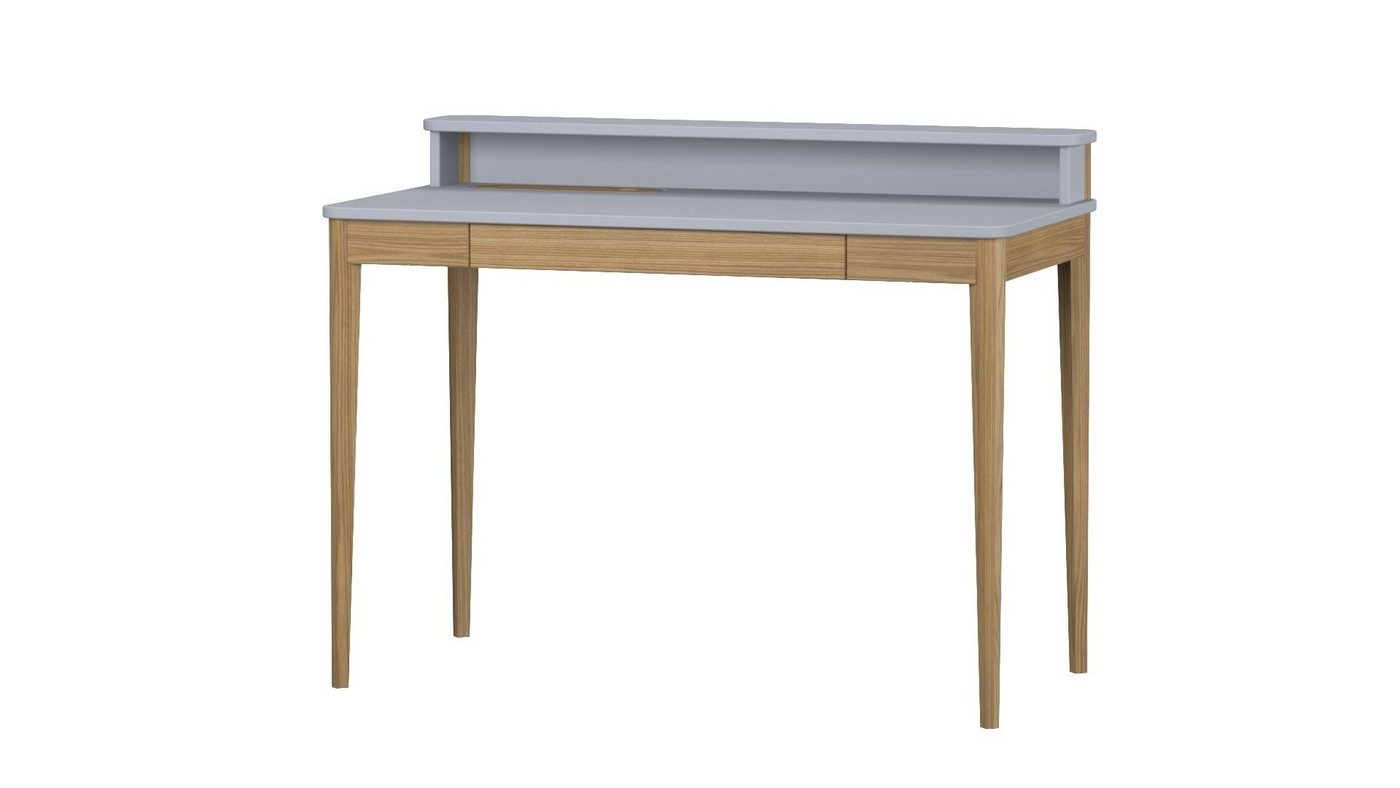 Siblo Schreibtisch Kinderschreibtisch Ashley mit Regal und Schublade - Moderner Schreibtisch - minimalistisches Design - Kinderzimmer - Jugendzimmer - MDF-Platte - Eschenholz (Kinderschreibtisch Ashley mit Regal und Schublade) von Siblo