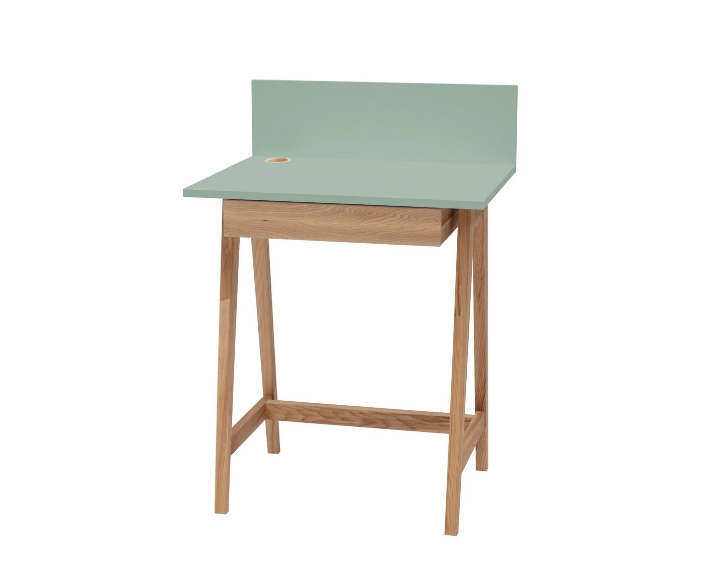 Siblo Schreibtisch Kinderschreibtisch Luke mit Schublade - Bunter Schreibtisch - minimalistisches Design - Kinderzimmer - MDF-Platte - Eschenholz (Kinderschreibtisch Luke mit Schublade) von Siblo