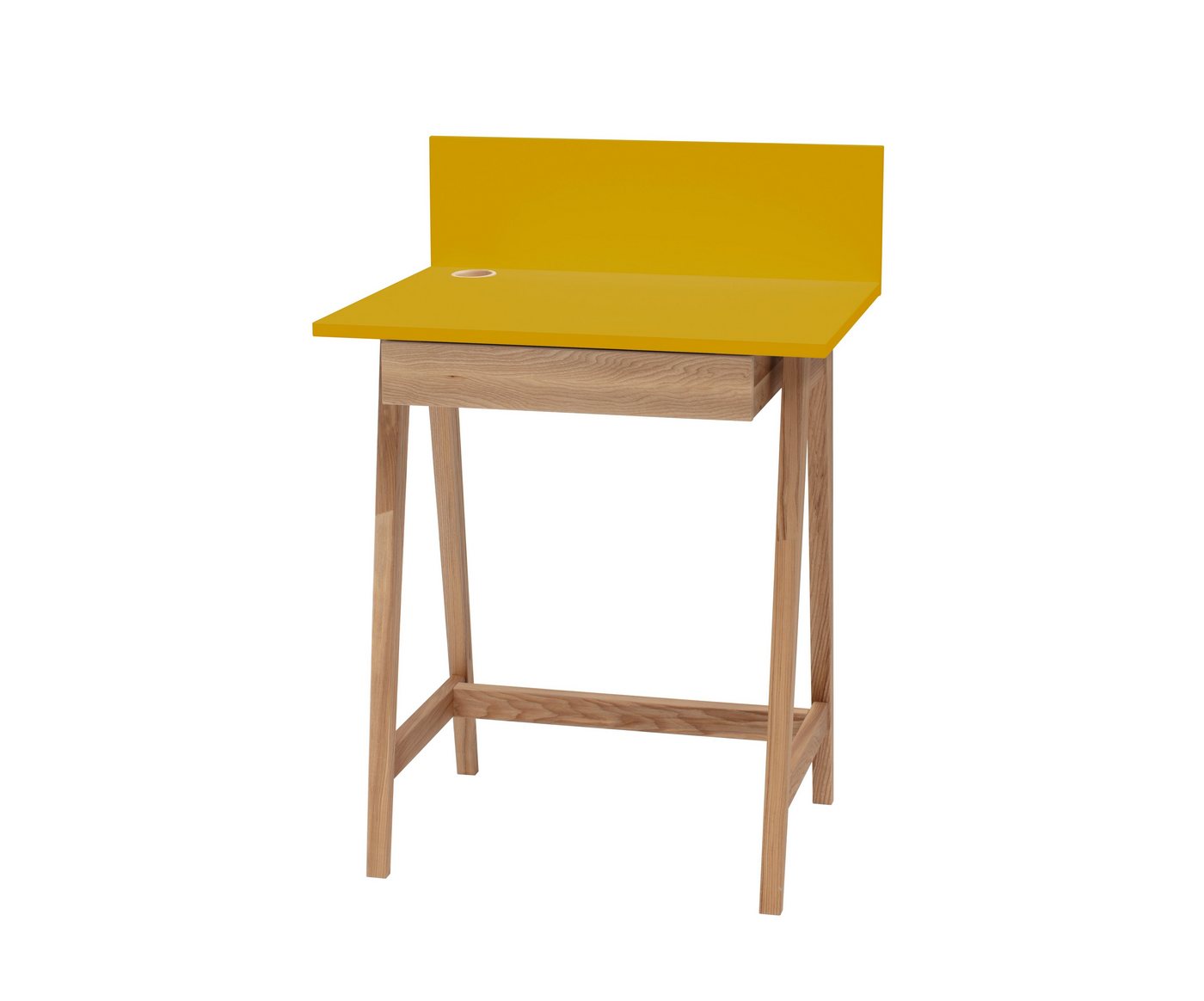 Siblo Schreibtisch Kinderschreibtisch Luke mit Schublade - Bunter Schreibtisch - minimalistisches Design - Kinderzimmer - MDF-Platte - Eschenholz (Kinderschreibtisch Luke mit Schublade) von Siblo