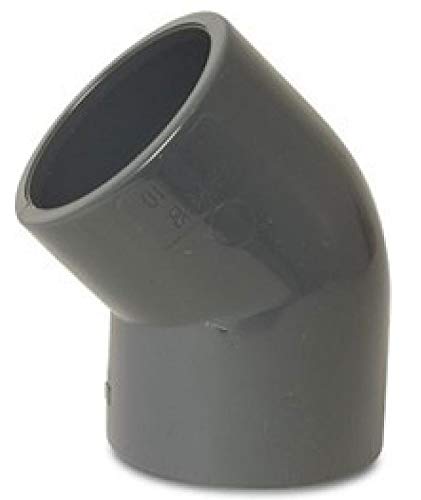 PVC Winkel 45° (32 - 110mm) - Druckfitting zum Kleben, Durchmesser:32mm (1.25 Zoll) von Sibo