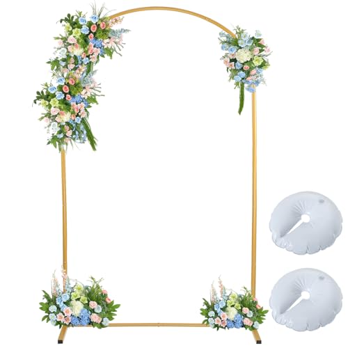 Metall Hochzeitsbogen Hintergrund Ständer 2,2M Gold Traubogen Hochzeit Hochzeitsbogen Gestell für Geburtstagsfeier Hochzeit Zeremonie Brautdusche Jubiläum Dekor Babyparty Zeremonie Events Dekoration Metall Hochzeitsbogen Hintergrund Ständer 2,2M Gold Traubogen Hochzeit Hochzeitsbogen Gestell für Geburtstagsfeier Hochzeit Zeremonie Brautdusche Jubiläum Dekor Babyparty Zeremonie Events Dekoration von Sibosen