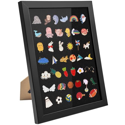Sibosen Pin-Vitrine, 21 x 30 cm, Schattenbox für Anstecknadeln, Sammlungshalter, Pin-Display-Rahmen für Anstecknadeln, Schreibtisch und Wand von Sibosen