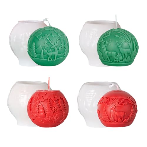 4 Stück Kerzenform Silikon Weihnachten Kerzenformen zum Gießen Silikon Handgefertigte Kerzenform Silikonform Kerze Kerzengießform Kerzen Silikonform Candle Mold Kerzen Formen für Weihnachten Deko 4 Stück Kerzenform Silikon Weihnachten Kerzenformen zum Gießen Silikon Handgefertigte Kerzenform Silikonform Kerze Kerzengießform Kerzen Silikonform Candle Mold Kerzen Formen für Weihnachten Deko von SicaHomy