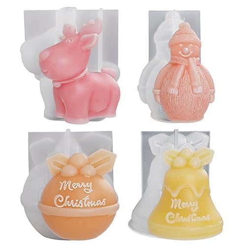 4 Stück Kerzenform Silikon Weihnachten Kerzenformen zum Gießen Silikon Handgefertigte Kerzenform Silikonform Kerze Kerzengießform Kerzen Silikonform Candle Mold Kerzen Formen für Weihnachten Deko 4 Stück Kerzenform Silikon Weihnachten Kerzenformen zum Gießen Silikon Handgefertigte Kerzenform Silikonform Kerze Kerzengießform Kerzen Silikonform Candle Mold Kerzen Formen für Weihnachten Deko von SicaHomy