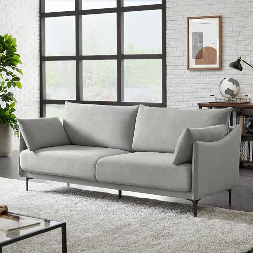 Sicaan Industrielles 3-Sitzer-Sofa Sasha aus hellgrauem Stoff von Sicaan