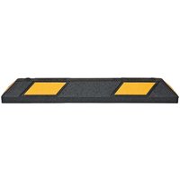 MORAVIA Radstopp Park-AID®, schwarz mit gelben Reflexstreifen, Breite 900 mm von MORAVIA