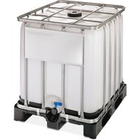 IBC-Container Gefahrgut-Ausführung, auf Kunststoff-Palette, 1.000 Liter von ALPHA Paletten