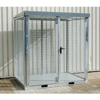 Bauer® Gasflaschen-Container, mit Staplertaschen, max. 45 Gasflaschen, Tränenblechboden Bauer® Gasflaschen-Container, mit Staplertaschen, max. 45 Gasflaschen, Tränenblechboden von Bauer®