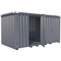 BOS® Gasflaschen-Container SGL, BxT 2.100 x 4.100 mm, Tür längsseitig, 2x 2-flügelig von BOS®