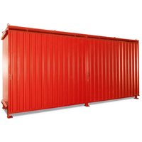 Bauer® Regalcontainer für 12x EP / 8x CP3, 2 Ebenen, 2 Schiebetüren, feuerrot von Bauer®