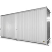 Bauer® Regalcontainer für 12x KTC/IBC, 2 Ebenen, 2 Schiebetüren, grauweiß von Bauer®