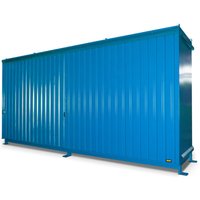 Bauer® Regalcontainer für 12x KTC/IBC, 2 Ebenen, 2 Schiebetüren, lichtblau von Bauer®