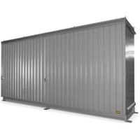Bauer® Regalcontainer für 12x KTC/IBC, 2 Ebenen, 2 Schiebetüren, mausgrau von Bauer®