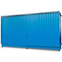 Bauer® Regalcontainer für 8x KTC/IBC, 2 Ebenen, 2 Schiebetüren, lichtblau von Bauer®