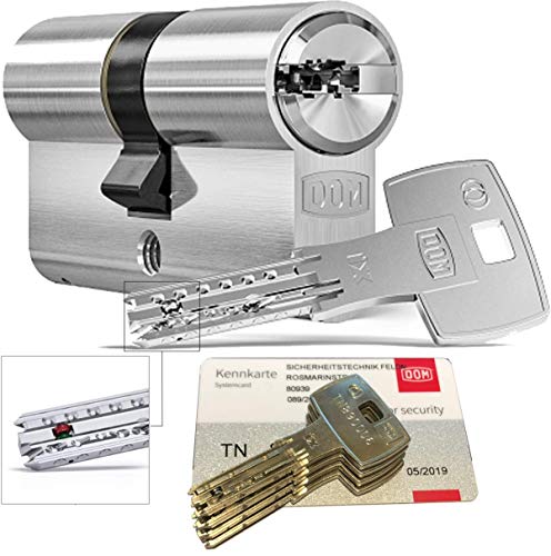 DOM iX Twido 333iX7T Doppelzylinder mit 4 Schlüssel, Länge (a/b) 35/50mm (c= 85mm), mit Sicherungskarte, mit Not- u. Gefahrenfunktion von Sicherheitstechnik-Feldmann-Shop