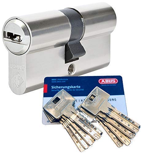 ABUS Bravus.2000 Sicherheits - Doppelzylinder mit 8 Schlüssel, Länge (a/b) 30/45mm (c= 75mm) mit Sicherungskarte, Angriffswiderstandsklasse B, Zusatzausstattung: Not- u. Gefahrenfunktion von Sicherheitstechnik-Feldmann