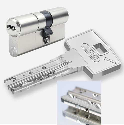 ABUS Bravus3500 MX Magnet SKG*** Doppelzylinder mit Sicherungskarte und 3 Schlüssel, Länge (a/b) 45/50mm (c=95mm), modulare Bauweise MX, mit Not-u. Gefahrenfunktion von Sicherheitstechnik-Feldmann