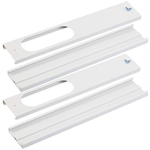 Sichler Exclusive Abluftschlauch Rolladen: 2er-Set Rollladen-Fensterblende für Klimaanlagen, z.B. ACS-120.out (Rolladen Adapter Klimaanlage, Klimaanlage Rolladenkasten) von Sichler Exclusive