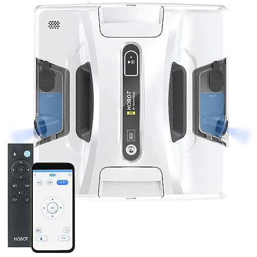 Sichler Exclusive Fensterroboter: HOBOT-2S Profi-Fensterputz-Roboter; Dual-Sprüher; Sprachausgabe; App (Fensterwischroboter, Scheibenwischroboter, Männer Geschenkideen) von Sichler Exclusive