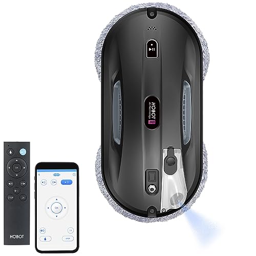 Sichler Exclusive Fenstersaugroboter: HOBOT-388 Profi-Fensterputz-Roboter, Sprüh-Funktion, App (Fensterputzautomat, Profi-Fensterputzroboter, Elektrischer Fensterreiniger) von Sichler Exclusive