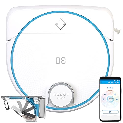 Sichler Exclusive Saug Wischroboter: HOBOT LEGEE D8 Multiroom-Wisch- und Saugroboter, WLAN, Lidar, 5.000 Pa (Laser-Saugroboter, mit Absaugstation, Senioren Handy) von Sichler Exclusive