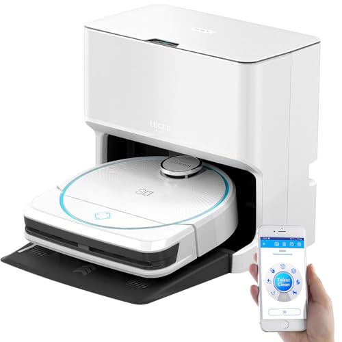Sichler Exclusive Saug und Wischroboter: HOBOT LEGEE D8 Multiroom-Wisch- & Saugroboter, LiDAR, Reinigungsbasis (Saugroboter mit Station, mit Ladestation, Senioren Handy) von Sichler Exclusive