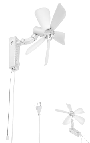 Sichler Haushaltsgeräte 3-Stufen-Ventilator: Wand-Ventilator mit Oszillation, Ø 43 cm, 20 Watt, Neigung einstellbar (Lüfter 230V, Wandlüfter, Deckenventilator) von Sichler Haushaltsgeräte